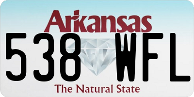 AR license plate 538WFL