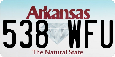 AR license plate 538WFU