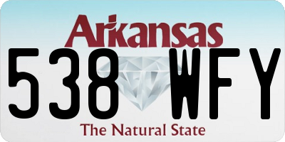 AR license plate 538WFY