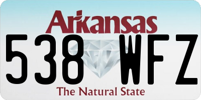 AR license plate 538WFZ