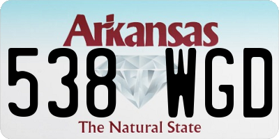 AR license plate 538WGD