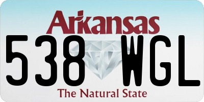 AR license plate 538WGL