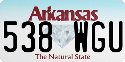 AR license plate 538WGU