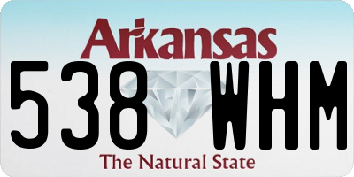 AR license plate 538WHM