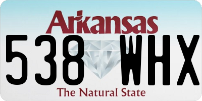 AR license plate 538WHX
