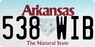 AR license plate 538WIB