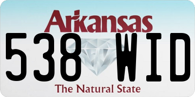 AR license plate 538WID