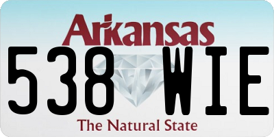 AR license plate 538WIE