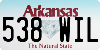 AR license plate 538WIL