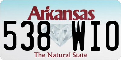 AR license plate 538WIO