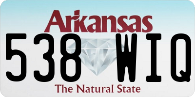 AR license plate 538WIQ