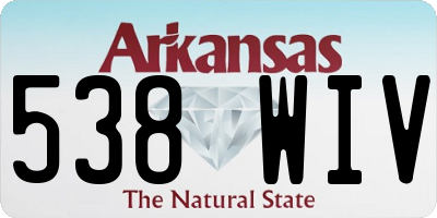 AR license plate 538WIV