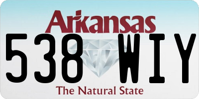 AR license plate 538WIY