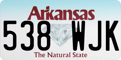 AR license plate 538WJK