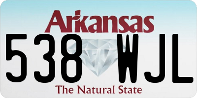 AR license plate 538WJL