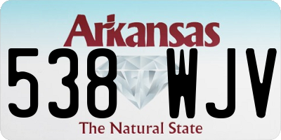 AR license plate 538WJV