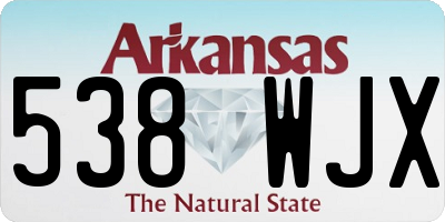 AR license plate 538WJX