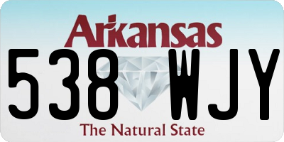 AR license plate 538WJY