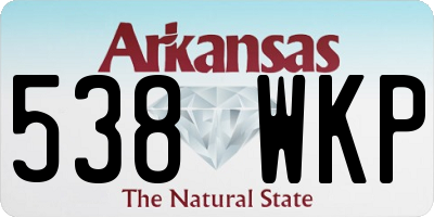AR license plate 538WKP