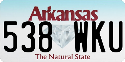 AR license plate 538WKU