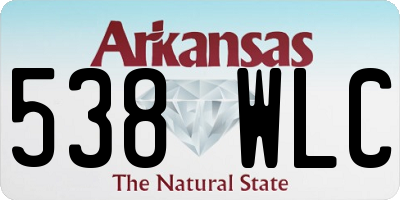 AR license plate 538WLC