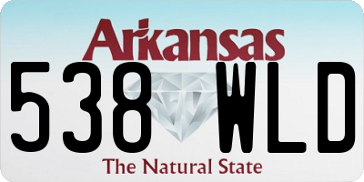 AR license plate 538WLD