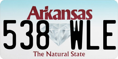 AR license plate 538WLE