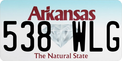 AR license plate 538WLG
