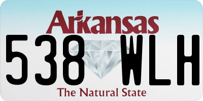 AR license plate 538WLH