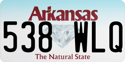 AR license plate 538WLQ