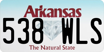 AR license plate 538WLS