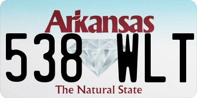 AR license plate 538WLT