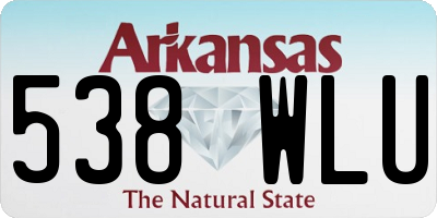 AR license plate 538WLU