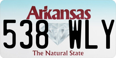 AR license plate 538WLY