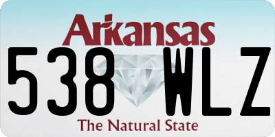AR license plate 538WLZ