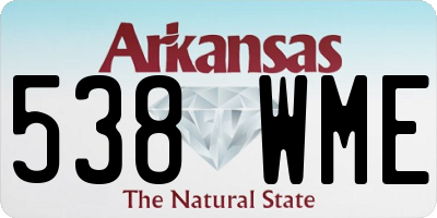 AR license plate 538WME