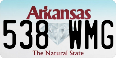 AR license plate 538WMG