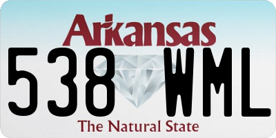 AR license plate 538WML