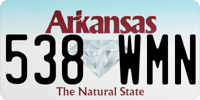 AR license plate 538WMN