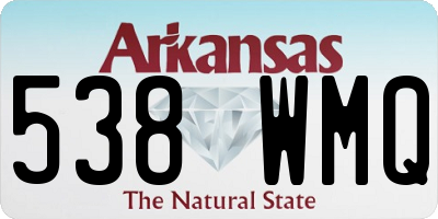 AR license plate 538WMQ