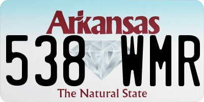AR license plate 538WMR