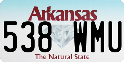 AR license plate 538WMU