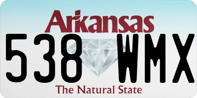 AR license plate 538WMX