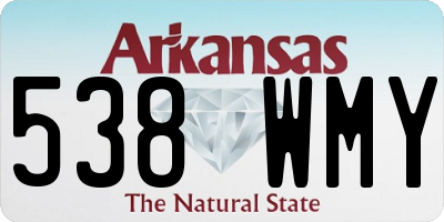AR license plate 538WMY