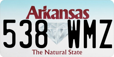 AR license plate 538WMZ