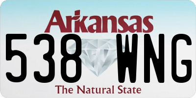 AR license plate 538WNG