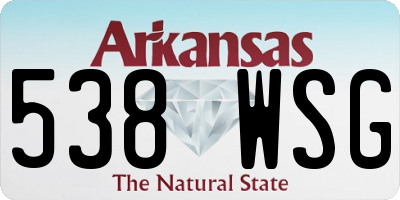 AR license plate 538WSG