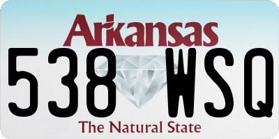 AR license plate 538WSQ