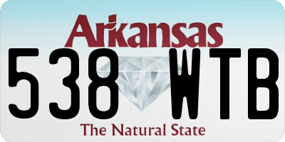 AR license plate 538WTB