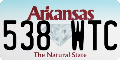 AR license plate 538WTC